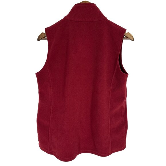 Woolrich Ruby Red Full Zip Vest Outdoors Gorpcore Hiking Camping Size M - Picture 6 of 10